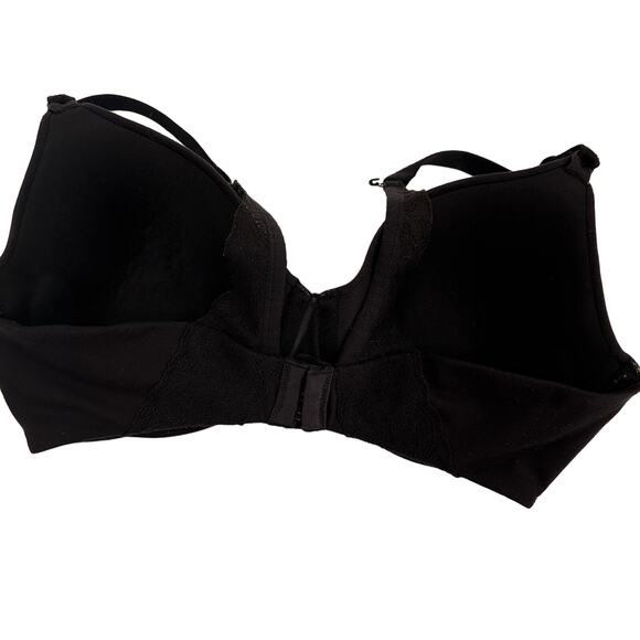 Warner's Black Front Closure Bra Size 34D - Picture 1 of 7
